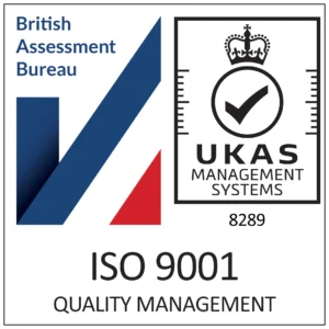 ISO 9001 Quality Management logo from the British Assessment Bureau - contact HIPER Global to learn more