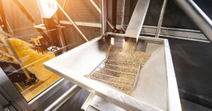 The technological process of grinding seeds, powered by optical sorting and automation technologies